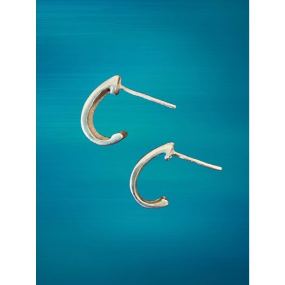 Signed Vintage Solid Sterling Silver 925 Hook Sha… - image 3